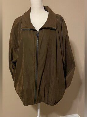 Stormtech Windbreaker Jacket Mens 2XL Suede Look Vented Lightweight Coat